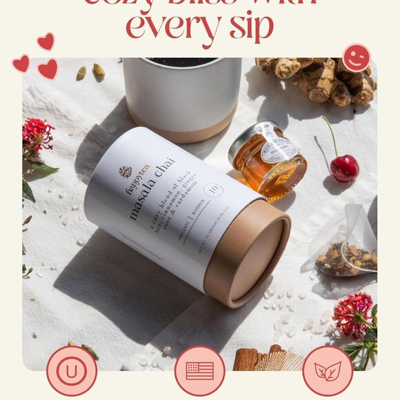 Mother's Day Tea Lover's Basket - Self-Care Box with Cozy Socks, Ceramic Mug, Ch - Picture 8 of 8